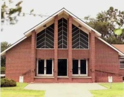 Present-day Pleasant Grove Baptist Church sanctuary built in 1973